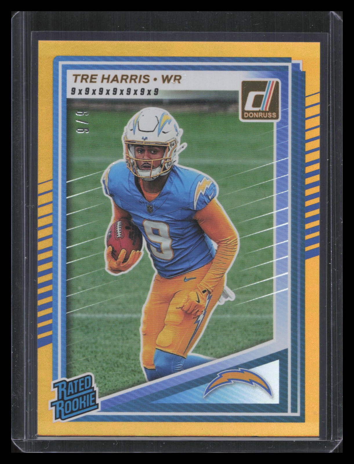 Tre Harris 2025 Donruss #329 Jersey Number #/9