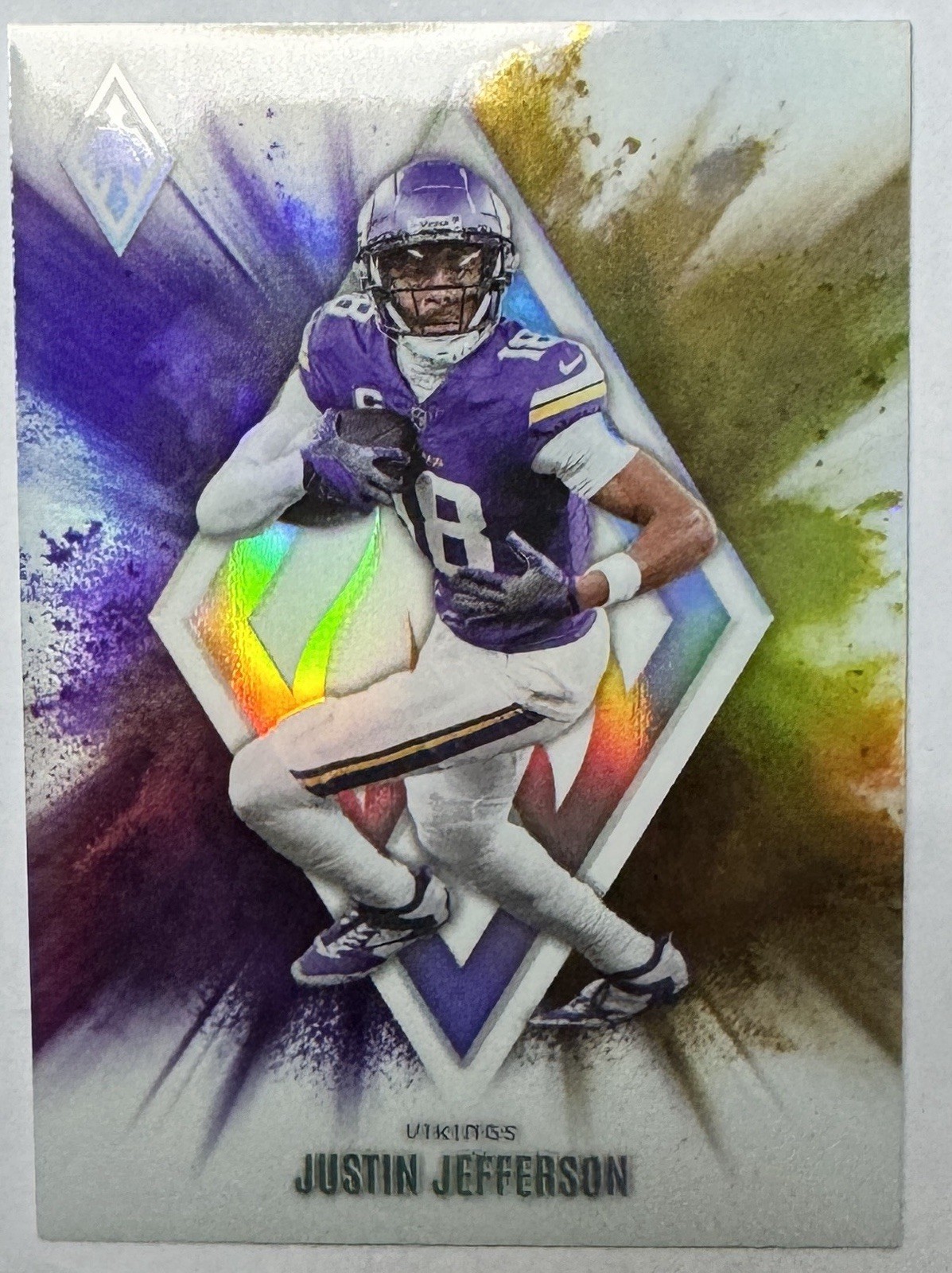 JUSTIN JEFFERSON Color Blast! 2025 Panini Phoenix #19 SSP Clean! VIKINGS