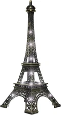 Eiffel Tower Statue, 9.7" Tall Tabletop Eiffel Tower Decor Light up Eiffel Tower