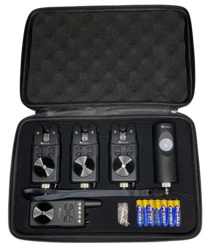 Fishing Bite Alarm Set 4+1 | Wireless Carp Bite Indicators with Receiver | Case  - Picture 2 of 4