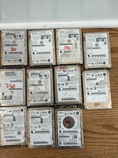 Lot Of 11 Apple 250GB SATA Hard Drive (655-1403A) Fujitsu MHY2250BH 160gb Read