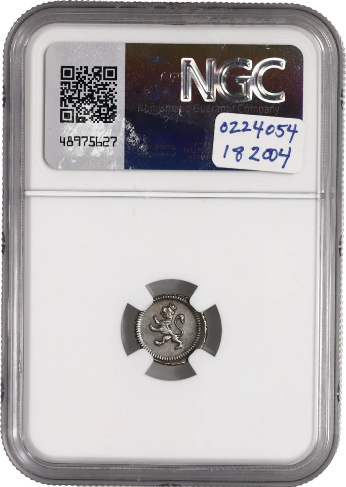 PERU, Lima, 1/4 real, Ferdinand VII, 1820, wide date, NGC MS 60 EMO Collection - Image 4 of 4