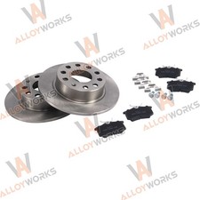 Brake-Discs + Brake Pads Rear Fit Audi A3 Seat Leon Skoda Yeti VW Golf 6 AUS