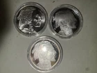 Lot of 3 - 1 Troy oz Buffalo .999 Fine Silver Round