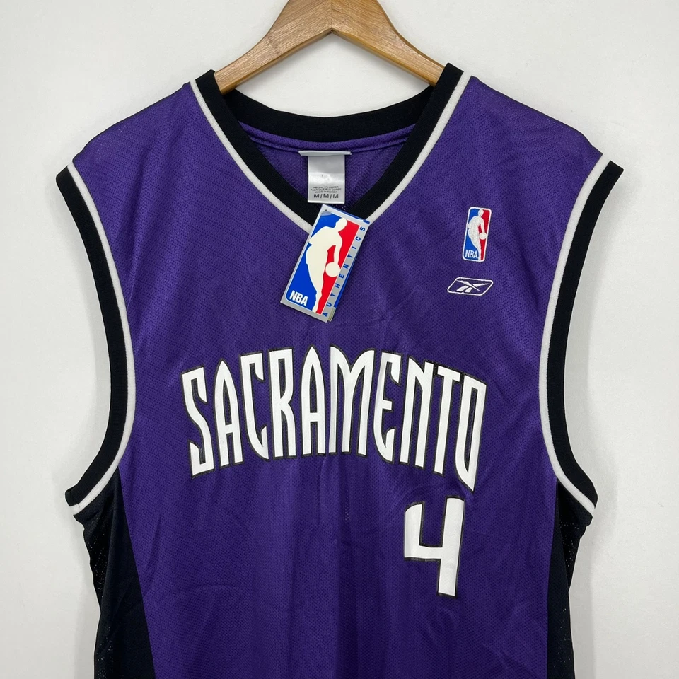 Reebok Chris Webber #4 Sacramento Kings Basketball Jersey Men's M Purple New NWT - Image 2 of 4