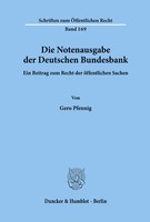 Die Notenausgabe Der Deutschen Bundesbank. Gero Pfennig Taschenbuch 80 S.