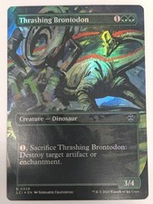 Thrashing Brontodon (Borderless) The Lost Caverns of Ixalan Foil - MTG