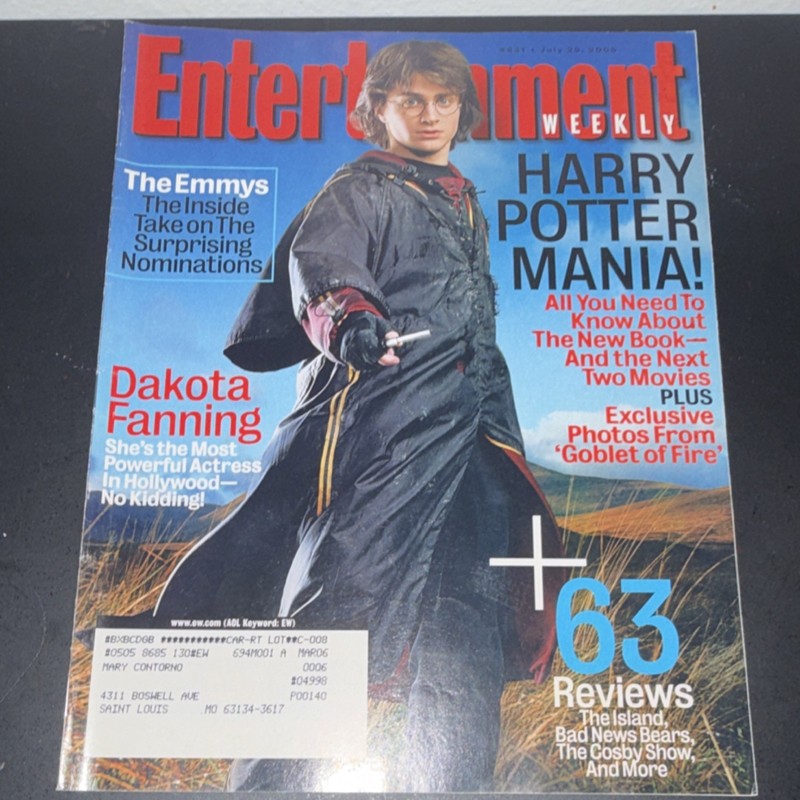 Entertainment Weekly July 2005 Harry Potter Mania Illustrated Cover Issue 830