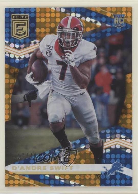 2020 Panini Donruss Elite Rookies Orange 27/49 D'Andre Swift #109 fm0