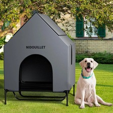 48" Dog House for Outdoor Indoor, X-Large Dog Houses Weatherproof 600D PVC wi...
