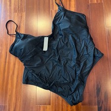 New NWT J.Crew Black Swimsuit One-Piece Swim Spaghetti Strap Plus Size 24