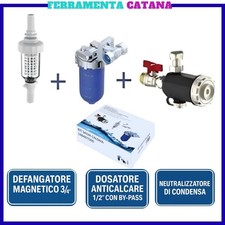 kit salva caldaia con defangatore magnetico neutralizzatore dosatore polifosfati
