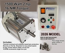 1500W Servo Motor 2 HP 1,500 Watt Variable Sp...