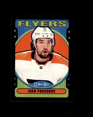 420 Ivan Provorov Philadelphia Flyers 2021-22 O-Pee-Chee Retro Black Border /100
