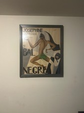 SiGNED JOSEPHINE BAKER POSTER AU BAL NEGRE ORIGINAL   1927 13 x 16 Poster
