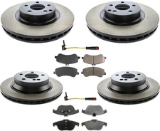 Performance Carbon Disc Brake Rotors Pads Sensors For 2010-2015 Mercedes GLK350