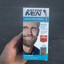Just For Men Easy Brush In Mustache & Beard Color Light Brown 