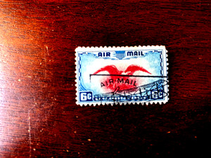 Rare Red Air Mail 6 Cent Stamp | eBay display picture 1