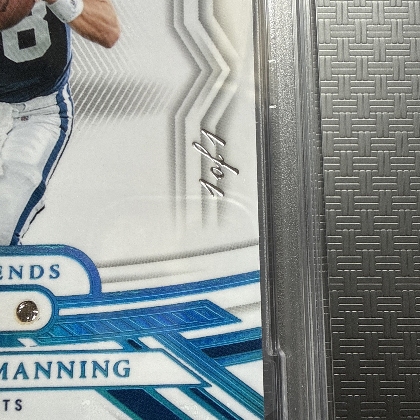 2023 Flawless Peyton Manning Diamond Gem Legends - Platinum 1/1 - PSA view 4