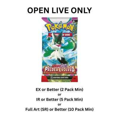 RIP TILL YOU HIT Paldea Evolved English Pokemon TCG Booster Pack