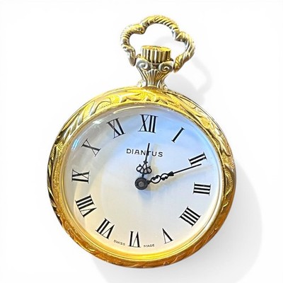 Diantus Taschenuhr Handaufzug goldfarben vintage pocket watch Swiss Made 2993