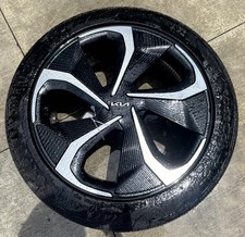 KIA EV6 20x8 BLACK 5 SPOKE ALLOY WHEEL RIM W/TIRE (ONLY#1) 2022-2024 # 109952