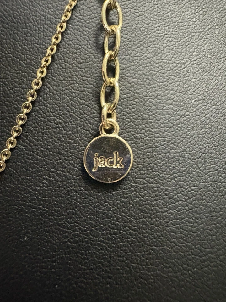 Bella Jack Gold Tone “E” Initial Necklace Multi Color Stones 16” + 3” Ext - Image 2 of 3