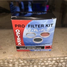 Opteka OPT3FK58mm 58mm 3 Piece Pro Filter Kit Includes UV,PL,FLD