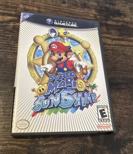 Super Mario Sunshine (Nintendo GameCube, 2002) Complete Tested Black Label L2