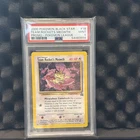 2000 Black Star Promo Pokemon League TEAM ROCKET'S MEOWTH Card #18 PSA 9