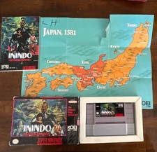 Inindo: Way of the Ninja (Super Nintendo SNES) w/ Manual, owner tested-works