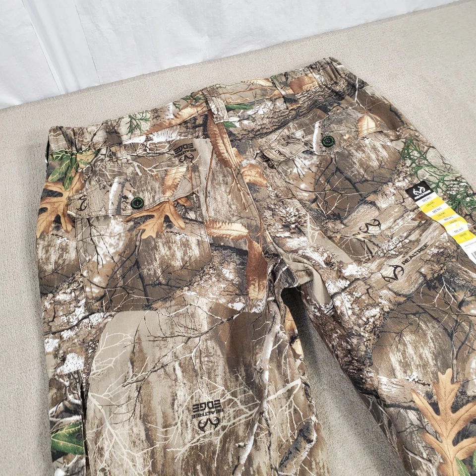 Realtree Edge Camo Pants Mens Large 36/38 Green Cargo Hunting Outdoors Camp - Image 2 of 4