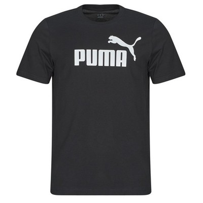 Puma Ess Logo Tee T-Shirt, Puma Schwarz, XXL Unisex - Erwachsene
