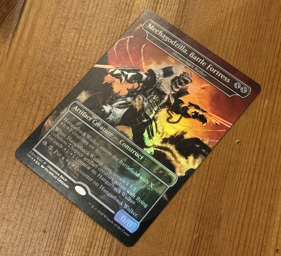 Mechagodzilla, Battle Fortress, P 001/001, NM Foil Promo, MTG Godzilla PRM - Image 2 of 3