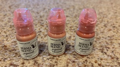 Permablend Nude Lip Mini Set Permanent Makeup PMU Pigments 0.5 Oz 15 ml