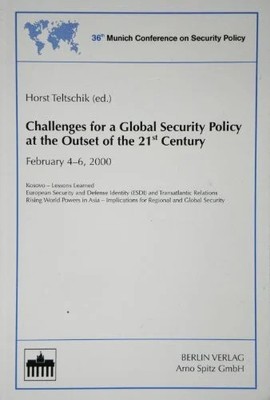 Challenges for a Global Security Policy at Buch Berliner Wissenschafts-Verlag