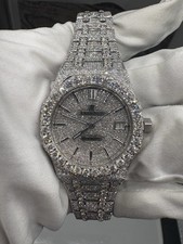 Audemars Piguet 37MM Royal Oak Steel Full Custom Diamond 17.00 TCW - 15450st