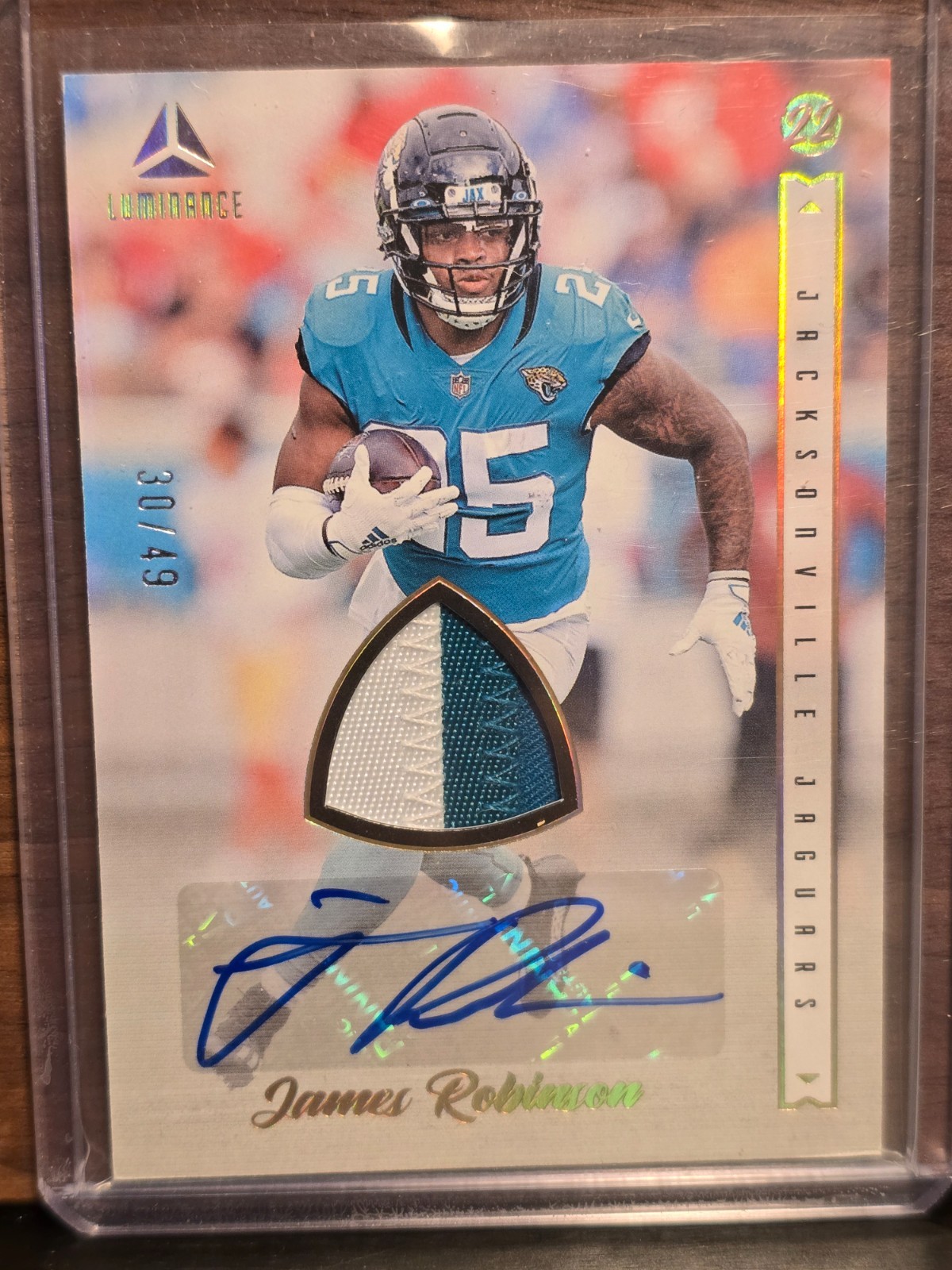 james robinson auto, patch, memorabilia, numbered, rare, two color
