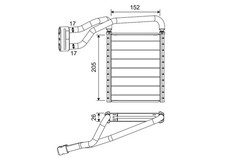 Wärmetauscher Innenraumheizung VALEO 811690 Aluminium für FORD TRANSIT CUSTOM F3