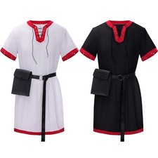 Mens Medieval shirt Pirate Shirt Renaissance Reversible Shirt Viking Tops Tunic