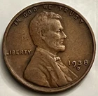 1938-D Lincoln Wheat Cent VF/EF Denver Last Year Issue Sharp Detail JC1902