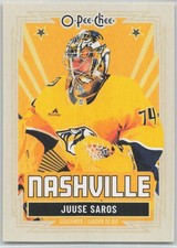 2025-26 O-Pee-Chee Retro #63 Juuse Saros Nashville Predators
