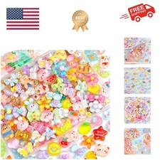 60PCS Slime Charms Cute Jelly Flatback Resin Charms For Slime, Random Kawaii ...