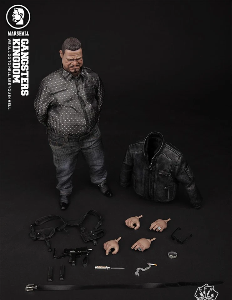 DAMTOYS GK002MX 黑帮王国系列胖马歇尔人偶 1/6 尺寸可移动 — 第 2/4 张图片