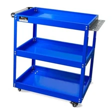 3-Tier Rolling Tool Cart, Thickened 440LBS Metal Mechanic Tool Cart on Wheels, 