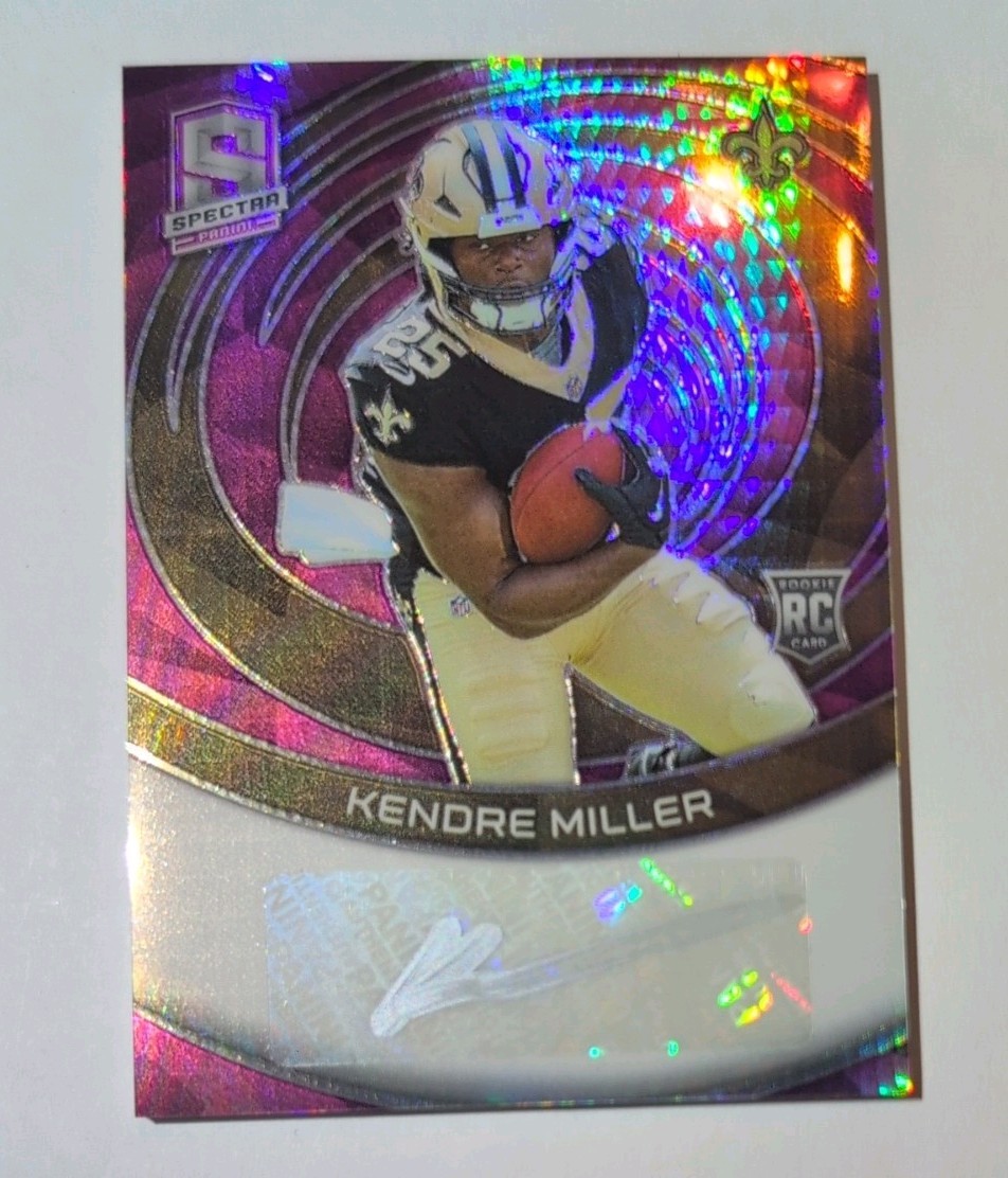 2023 Panini Spectra - Rookie Autographs Kendre Miller #RAU-KMI Neon Pink /15