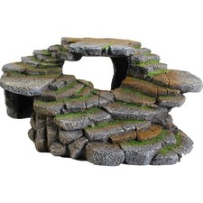 Reptile Aquarium Decor Resin Large Cave Climbing Hideout for Reptiles Fish