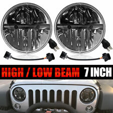 7"Inch LED Headlight Hi/Lo Headlamp x2 E Approved RHD Land Rover Defender 90 110
