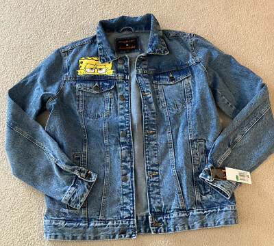 Members Only Nickelodeon SpongeBob Denim Jean Jacket Mens Size Members Only Nickelodeon SpongeBob Denim Jean Jacket Mens Size
