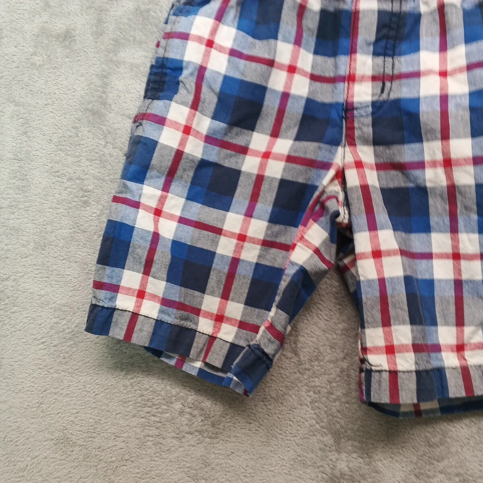 Pantalones Cortos GYMBOREE Niños Talla 4 Informales a Cuadros 100% Algodón con Bolsillos Foto 3 de 4